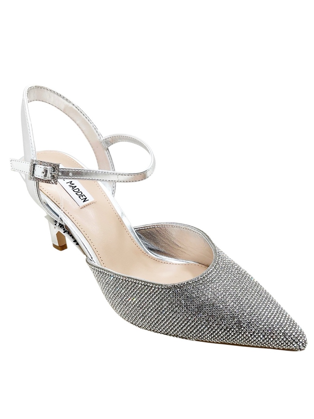 🆕{Steve Madden} Havynn Pump in Metallic Silver